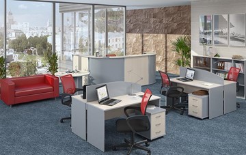 Набор мебели в офис IMAGO - рабочее место, шкафы для документов в Шадринске - предосмотр 1